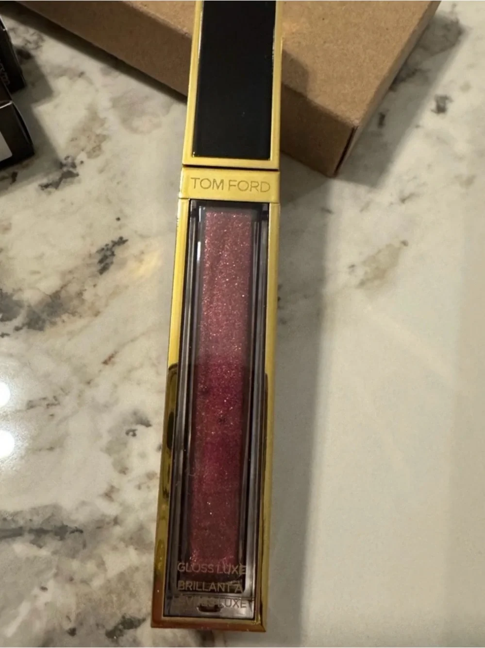 Tom Ford Gloss Luxe Lip Gloss in Shimmery Rose Pink